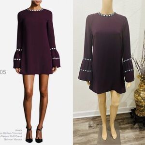 Alexis Deep Purple Bell Sleeve Dress S